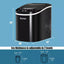 14 In. 26 Lbs. Portable Compact Electric Ice Maker Machine Mini Cube in Black | Fridge.com