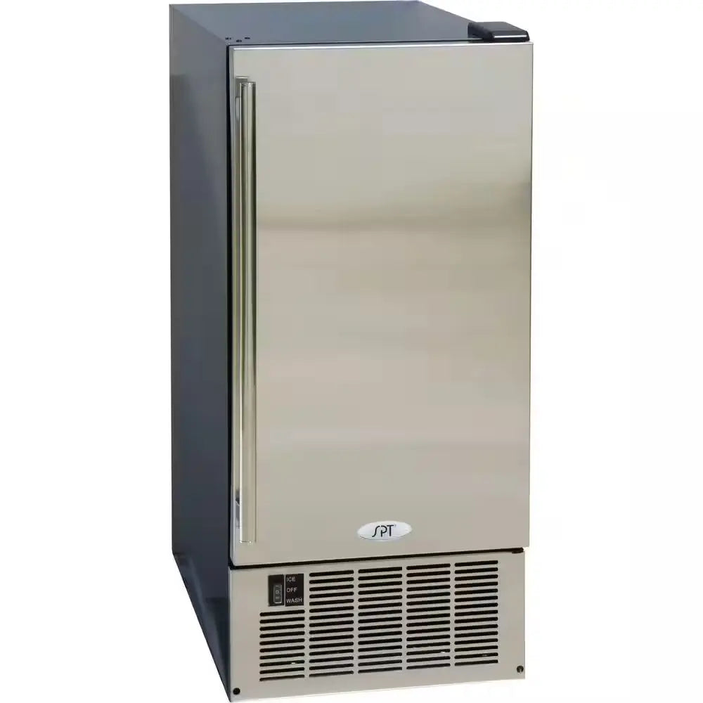 14.6 In. 50 Lb. Built-In Ice Maker in Stainless and Black | Fridge.com