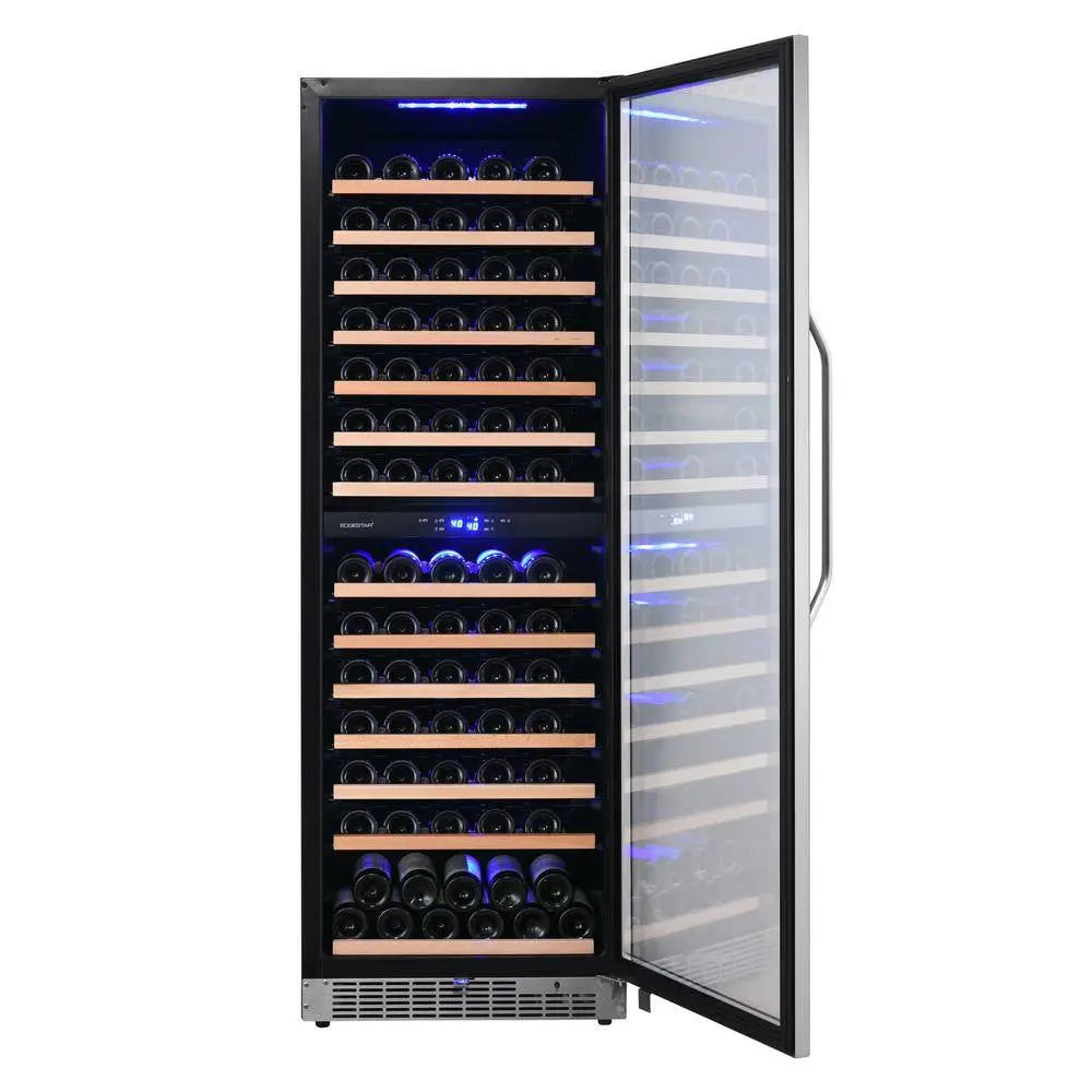 141 Bottle 24 In. Built-In Dual Zone Wine Cooler | Fridge.com