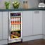 15 In. 130-Can Freestanding and Built-In Beverage Cooler Fridge with Adjustable Shelves - Stainless Steel | Fridge.com