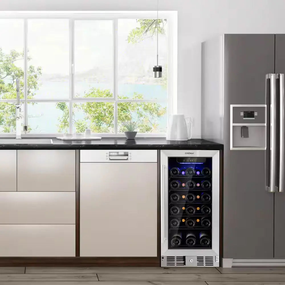 15 In. 30-Bottle 115 Can Wine Beverage Cooler Refrigerator Freestanding Built-In Fridge | Fridge.com