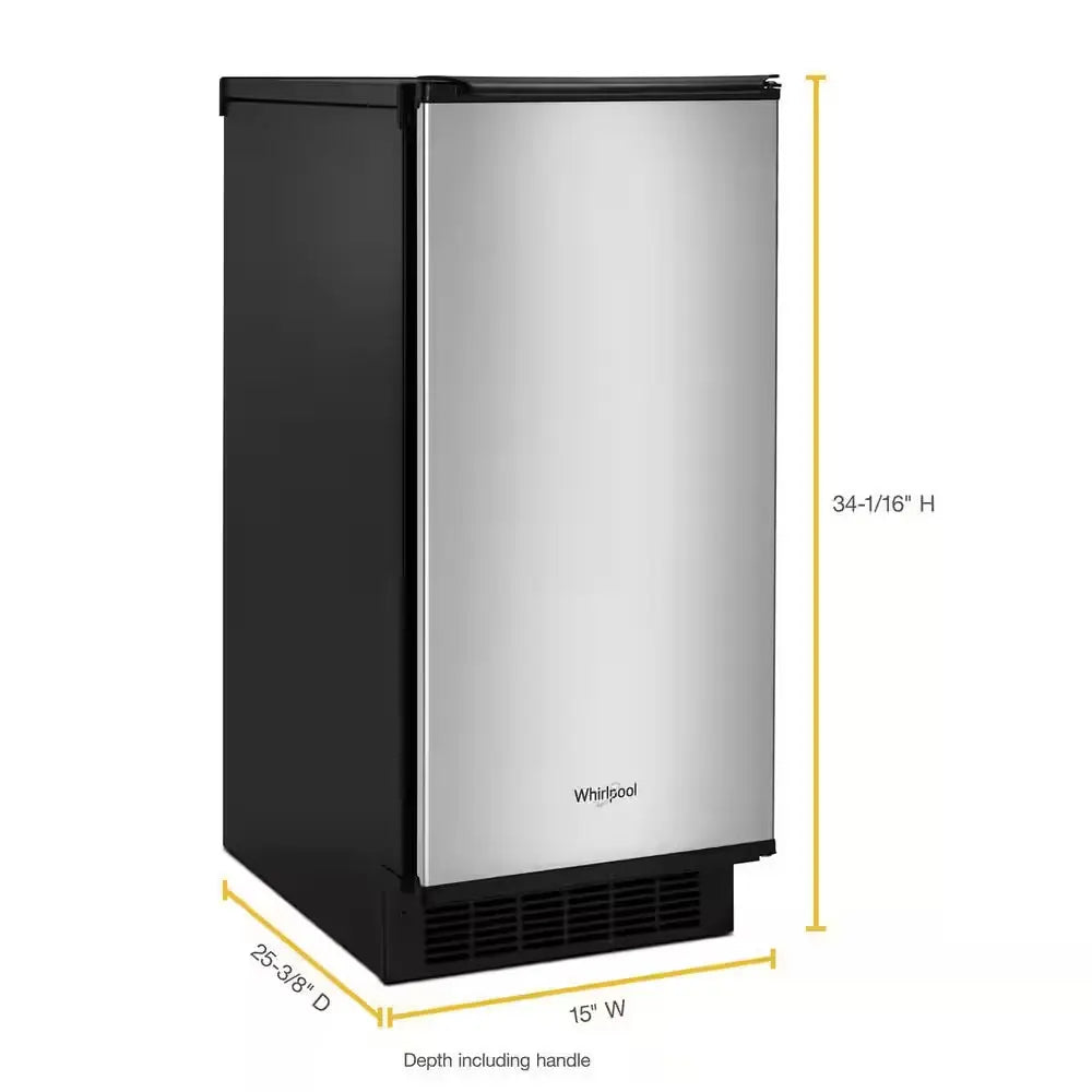 15 In. 50 Lb. Built-In Ice Maker in Fingerprint Resistant Stainless Steel | Fridge.com