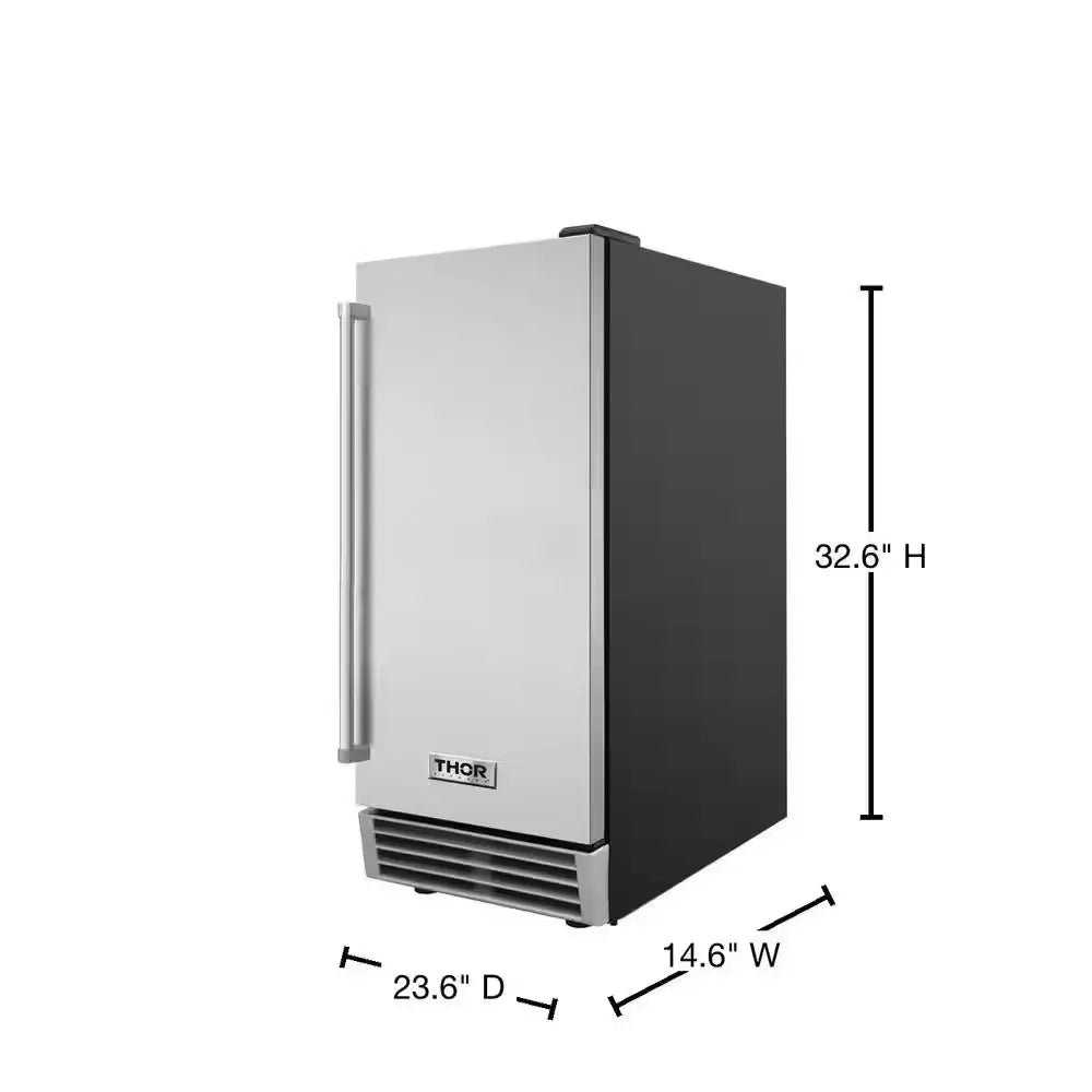 15 In. 50 Lbs. Built-In Ice Maker in Stainless Steel | Fridge.com