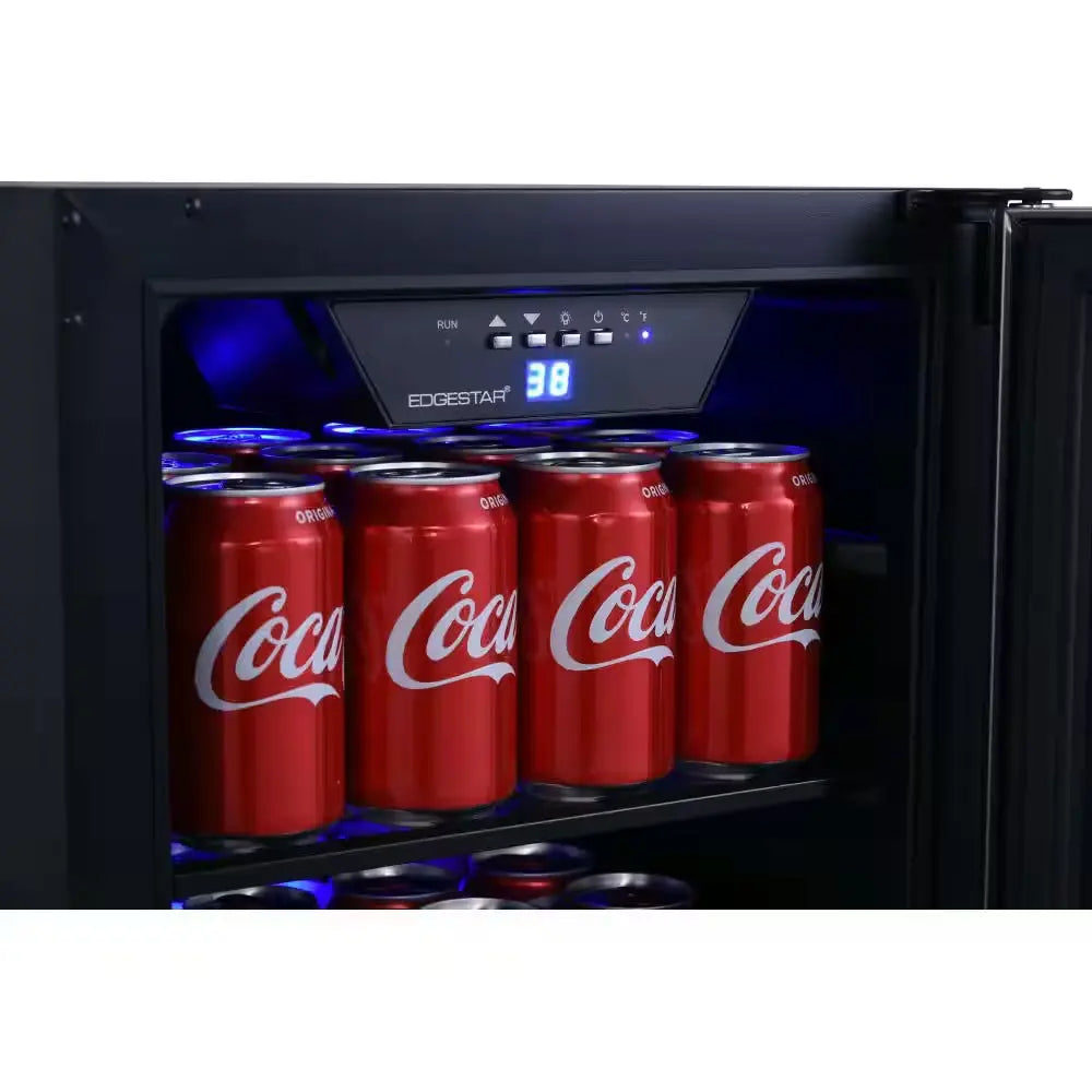 15 In. 80 (12 Oz.) Can Built-In Beverage Cooler with Blue LED Lighting | Fridge.com