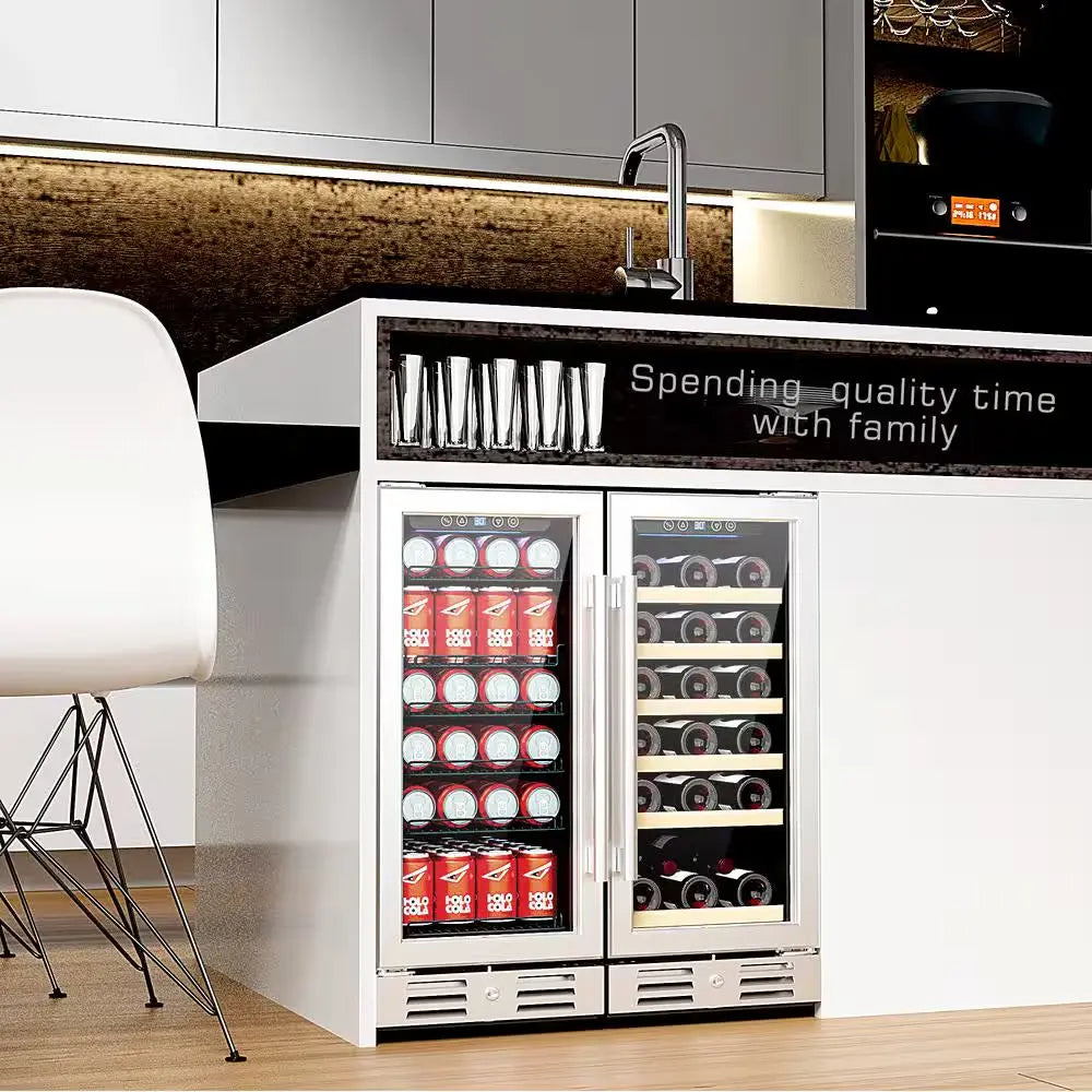 15 In. Built-In 30-Bottle Single Zone Wine Cooler Compressor | Fridge.com