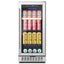 15 In. Built-In Single Zone 100-Cans Beverage Cooler Fridge in Stainless Steel | Fridge.com