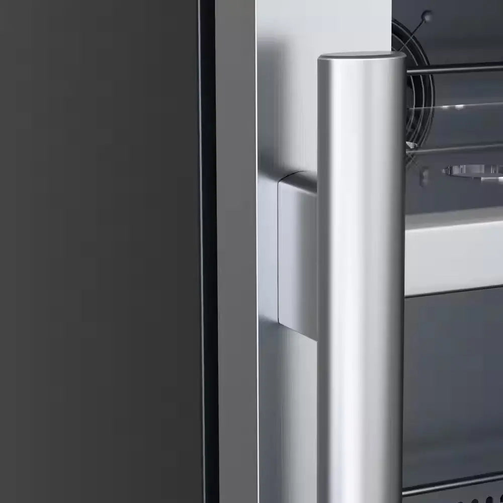 15 In. Single Zone 86-Cans Built-In or Freestanding Beverage Cooler in Black Stainless Steel | Fridge.com