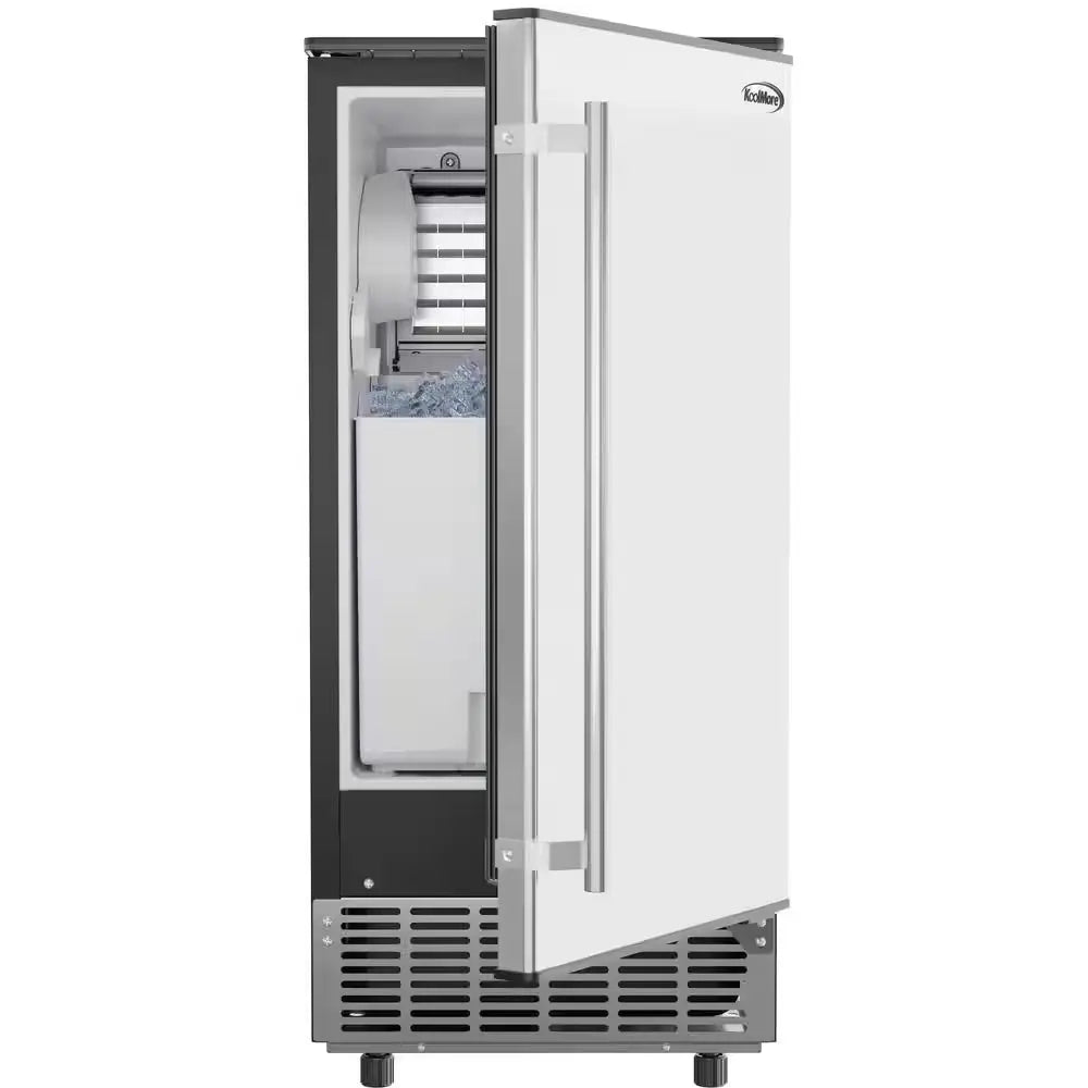 15 In. W 75 Lb. Freestanding Ice Maker in Stainless Steel | Fridge.com