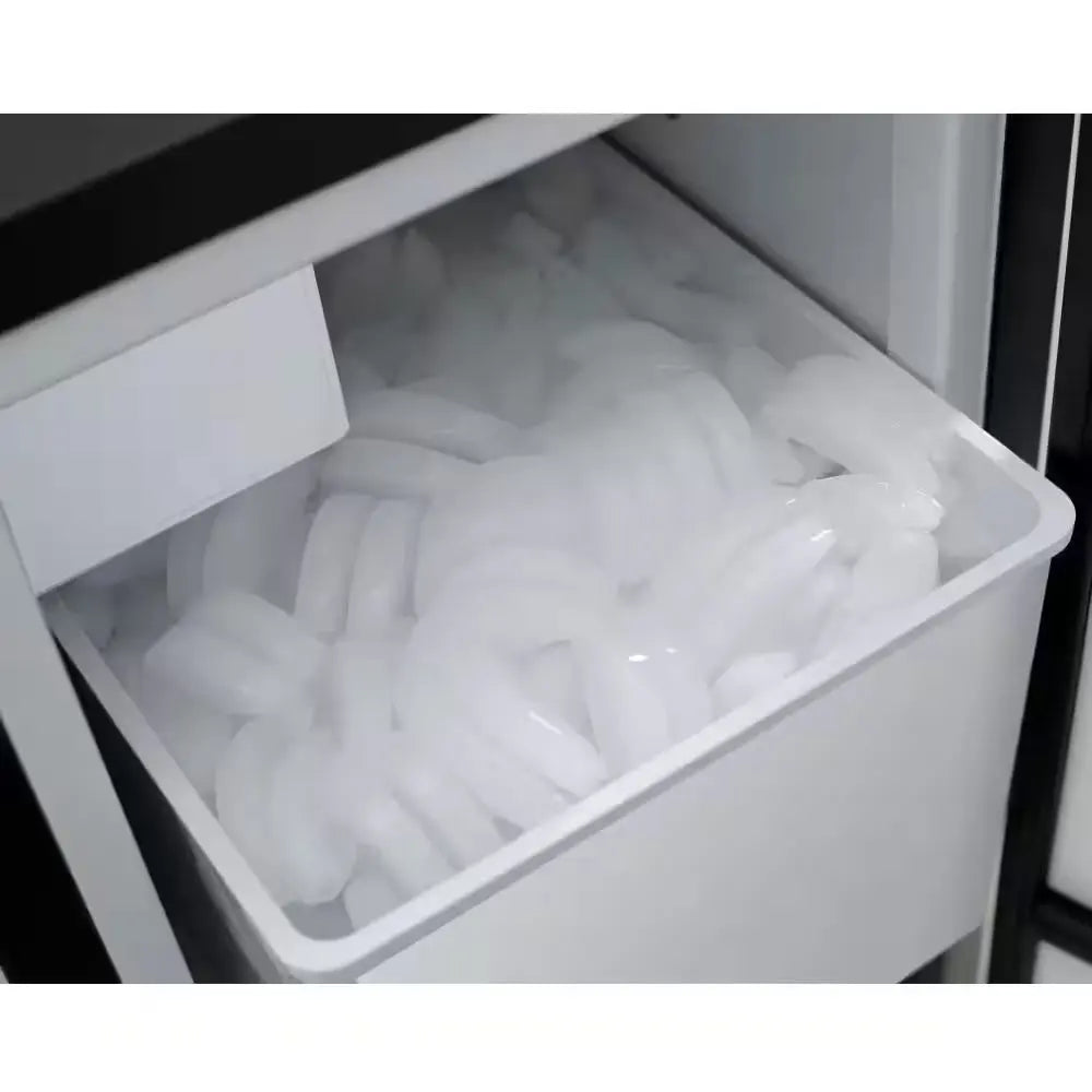 15 In. Wide 20 Lbs. Built-In Ice Maker in Stainless Steel and Black with Upto 25 Lbs. Daily Ice Production | Fridge.com