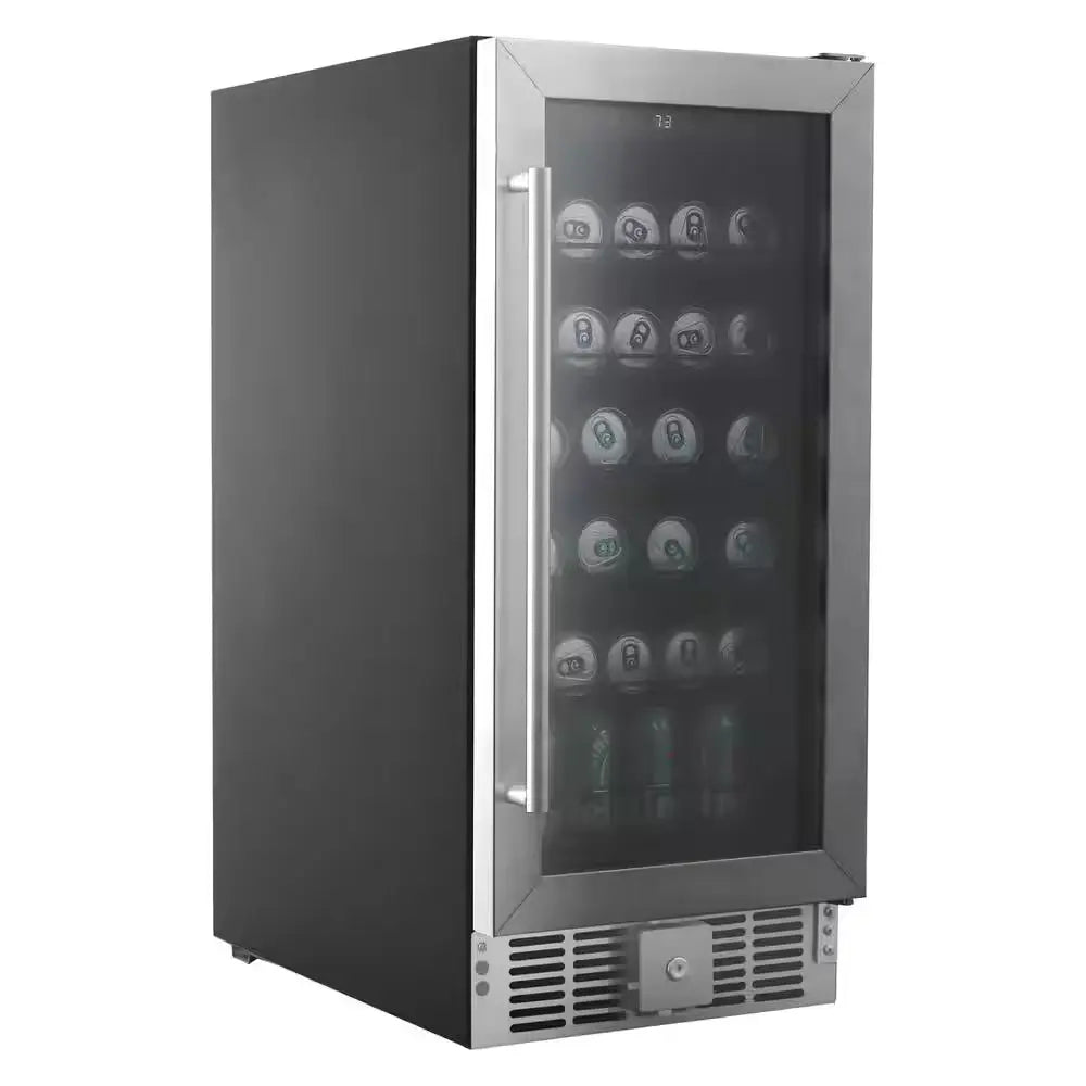 15 In. Wine Cellar Refrigerator 30 Bottle Wine Cooler Lock Beverage Wine Center for Built-In and Free Standing | Fridge.com