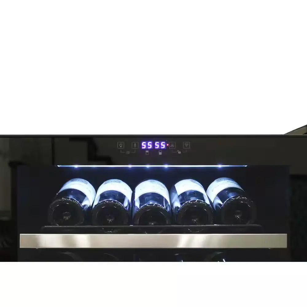 155 Bottle Dual-Zone Touch Screen Wine Cooler, CEC | Fridge.com