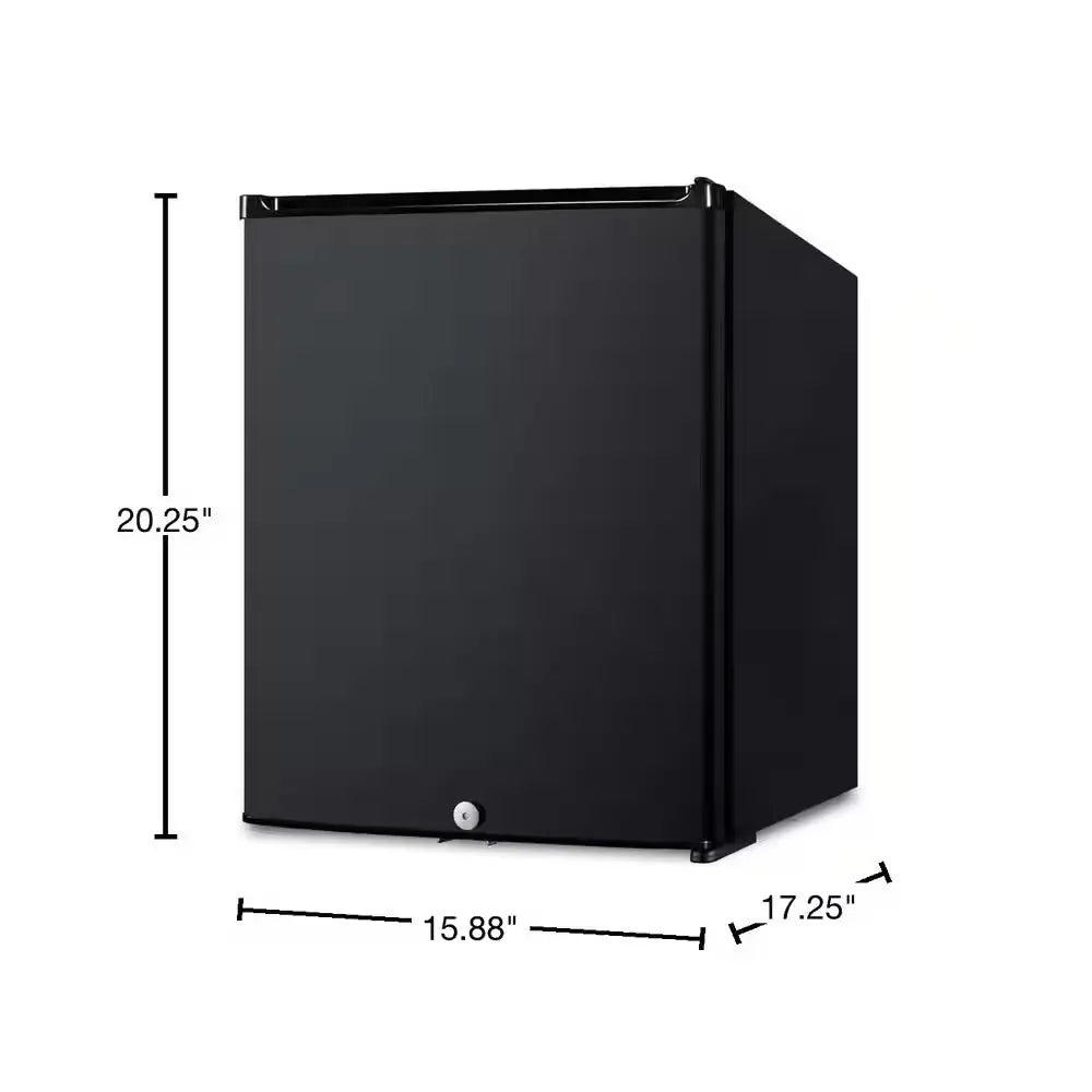 16 In. 0.7 Cu. Ft. Mini Fridge without Freezer in Black | Fridge.com