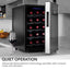 16 In. 20-Bottle Thermoelectric Wine Cooler with Mirror Door | Fridge.com