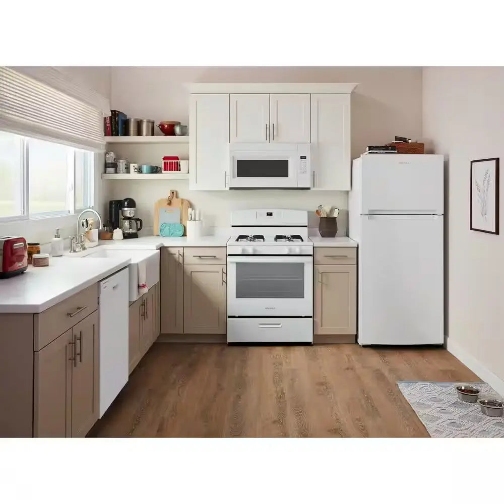 16.4 Cu. Ft. Built-In Top-Freezer Refrigerator in White | Fridge.com