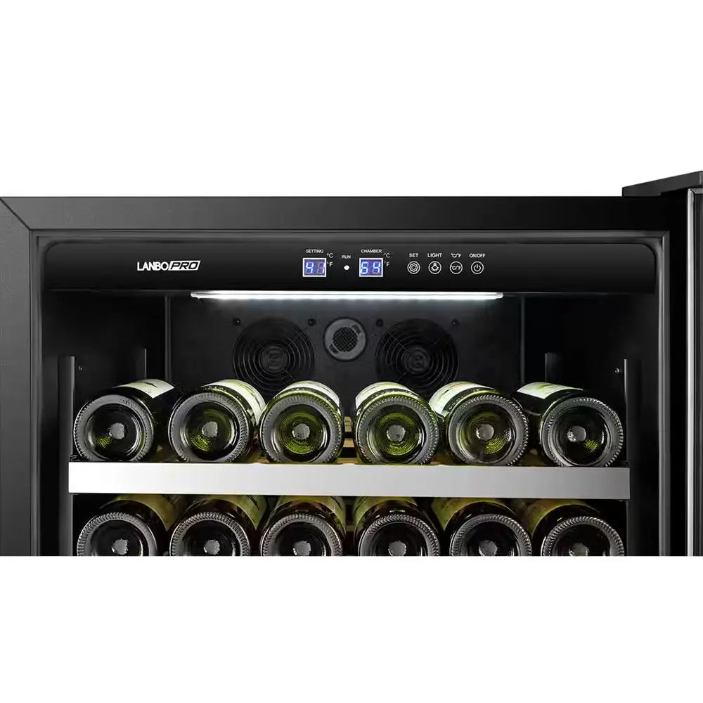 164 Bottle Seamless Stainless Steel Single Zone Wine Refrigerator | Fridge.com