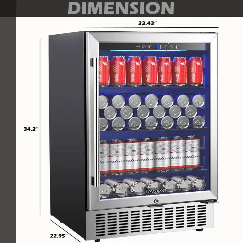 164 Cans Freestanding and Built-In Beverage Refrigerator 24 Inch Beverage Refrigerator | Fridge.com