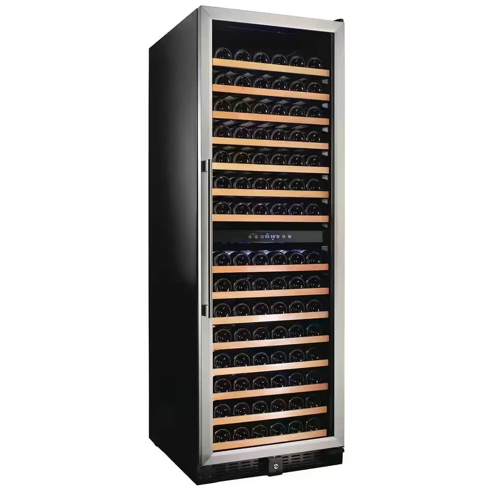 166-Bottle Dual Zone Built in Wine Cooler in Stainless | Fridge.com