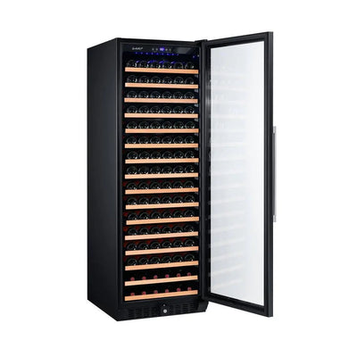 166-Bottle Single Built in Wine Cooler in Smoked Glass | Fridge.com