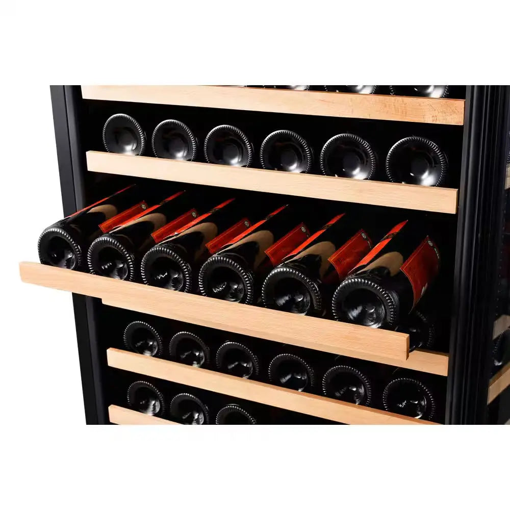 166-Bottle Single Built in Wine Cooler in Smoked Glass | Fridge.com