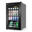 17 In. 101 (12 Oz.) Cans Freestanding Frost-Free Beverage Cooler Refrigerator Fridge with Door Lock, Black | Fridge.com