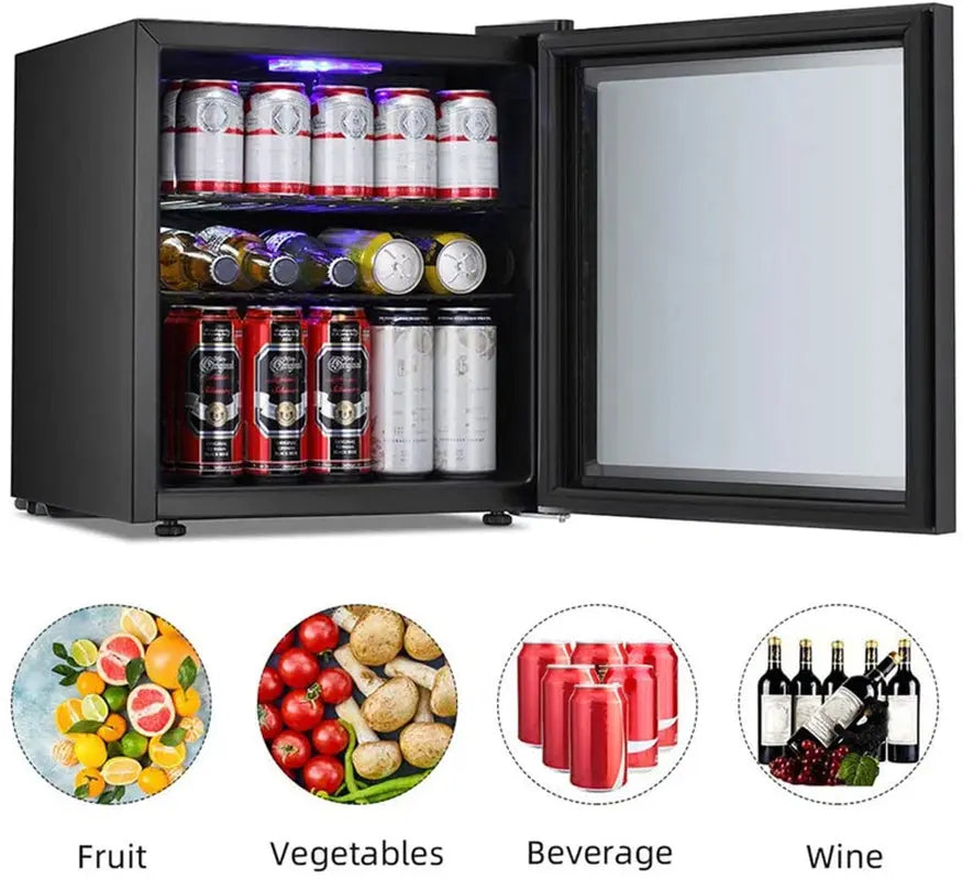 17.32" Width 60 Cans (12 Oz.) Freestanding Beverage Refrigerator Cooler with 17 Bottle Wine Storage | Fridge.com