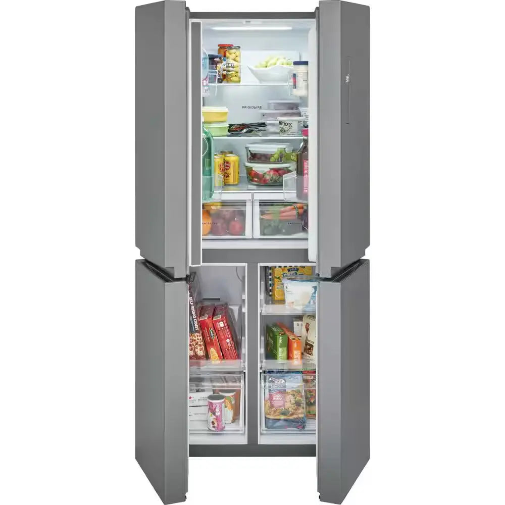 17.4 Cu. Ft. 4-Door Refrigerator in Brushed Steel | Fridge.com