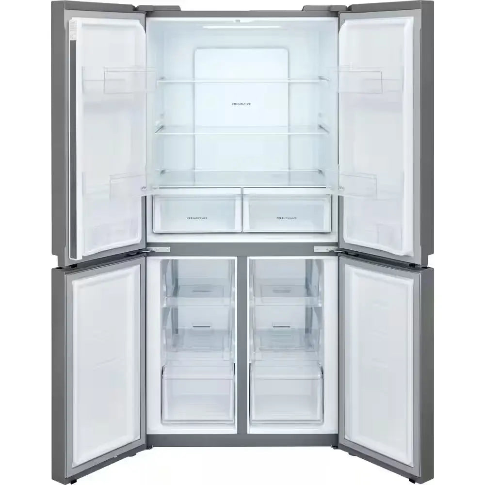 17.4 Cu. Ft. 4-Door Refrigerator in Brushed Steel | Fridge.com