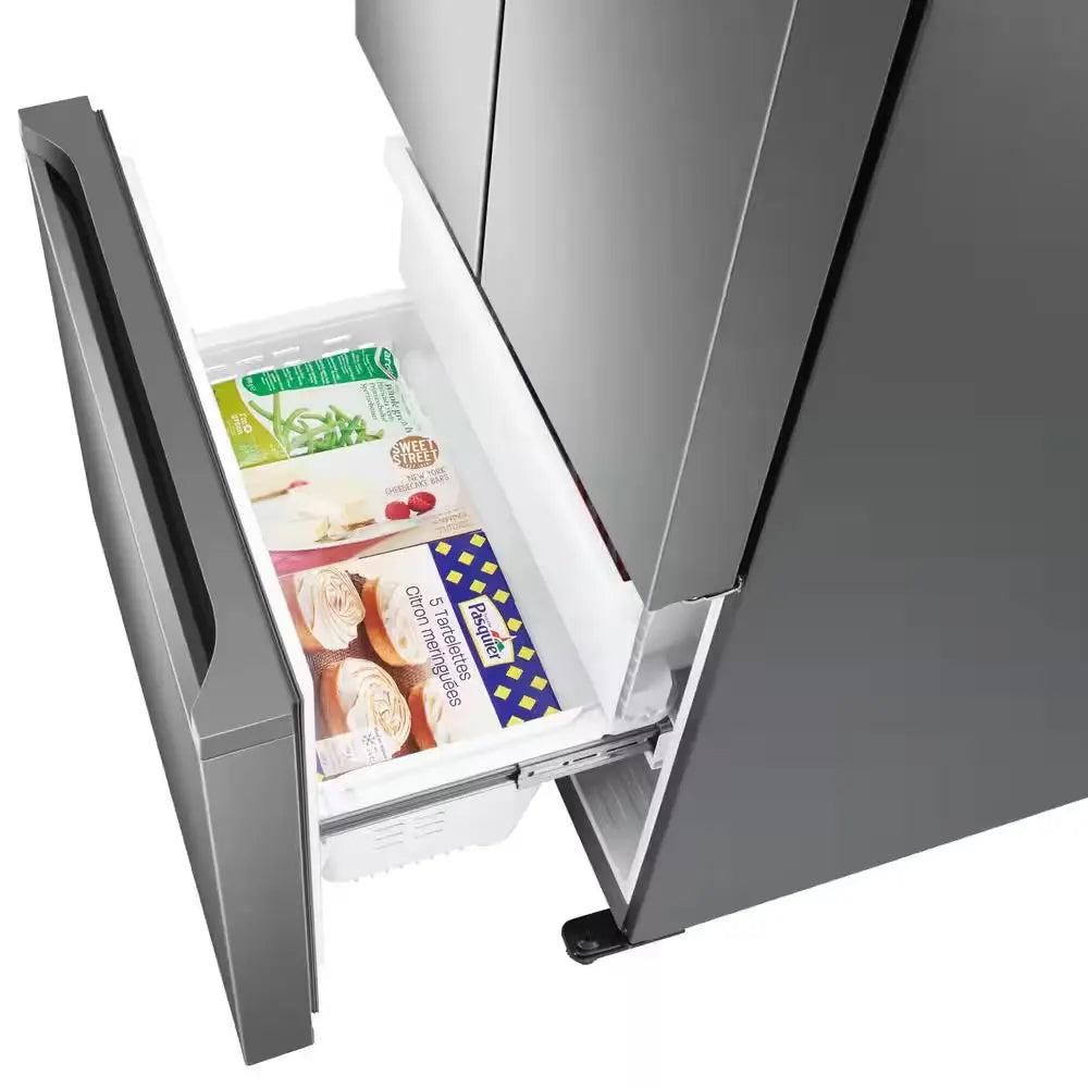 17.5 Cu. Ft. 3-Door French Door Smart Refrigerator in Stainless Steel, Counter Depth | Fridge.com