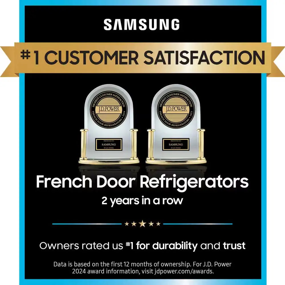 17.5 Cu. Ft. 3-Door French Door Smart Refrigerator in Stainless Steel, Counter Depth | Fridge.com