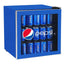 17.5 In. 1.8 Cu. Ft. 50 (12 Oz.) Can or 17-Bottle Glass Door Compact Beverage Cooler in Blue without Freezer | Fridge.com