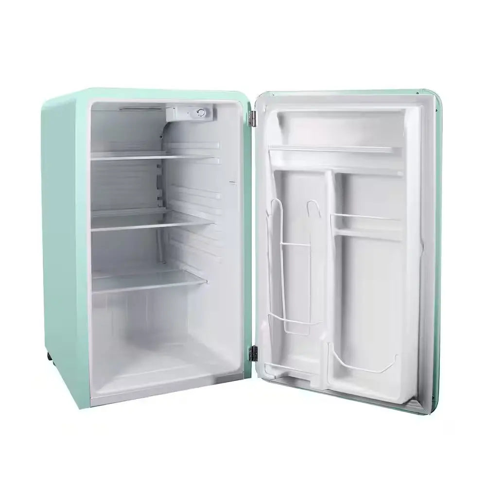 17.5 In. 3.2 Cu. Ft. Retro Mini Refrigerator in Mint Green, without Freezer | Fridge.com