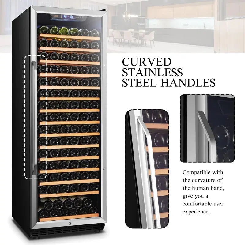 171 Bottle Single Zone Freestanding Wine Refrigerator | Fridge.com