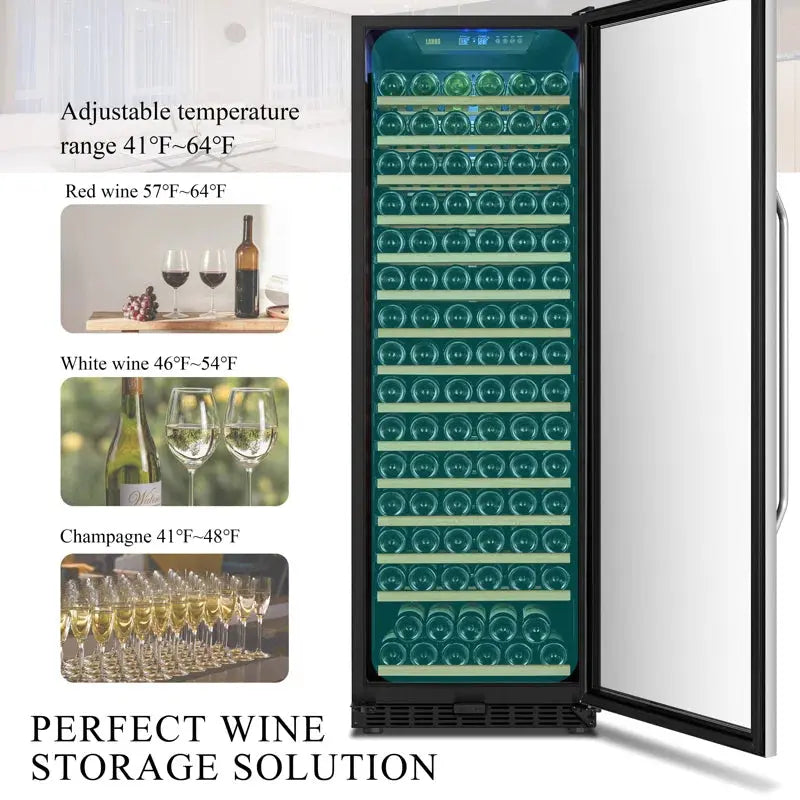 171 Bottle Single Zone Freestanding Wine Refrigerator | Fridge.com