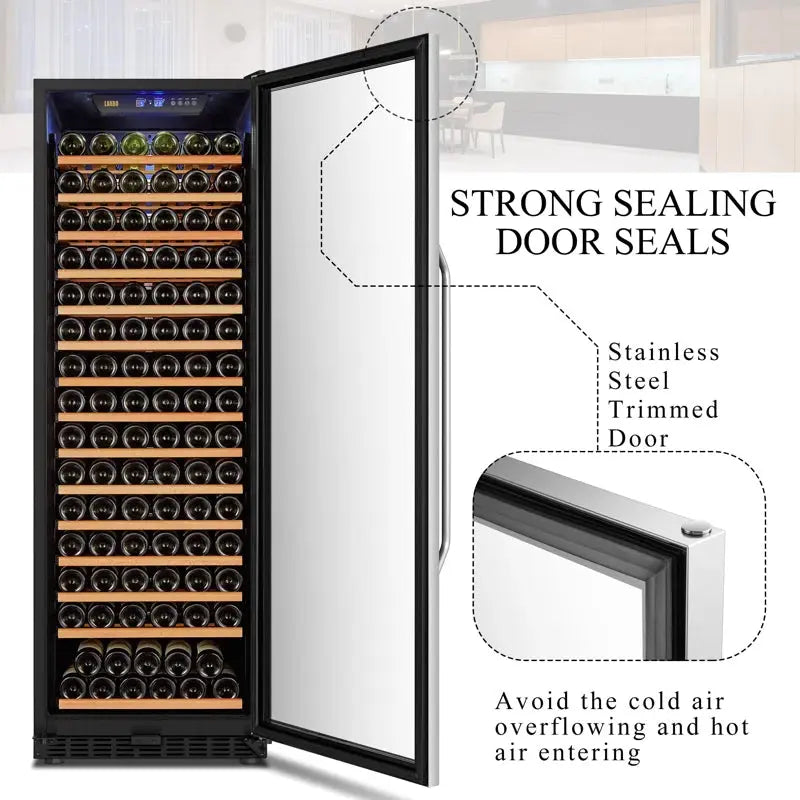 171 Bottle Single Zone Freestanding Wine Refrigerator | Fridge.com