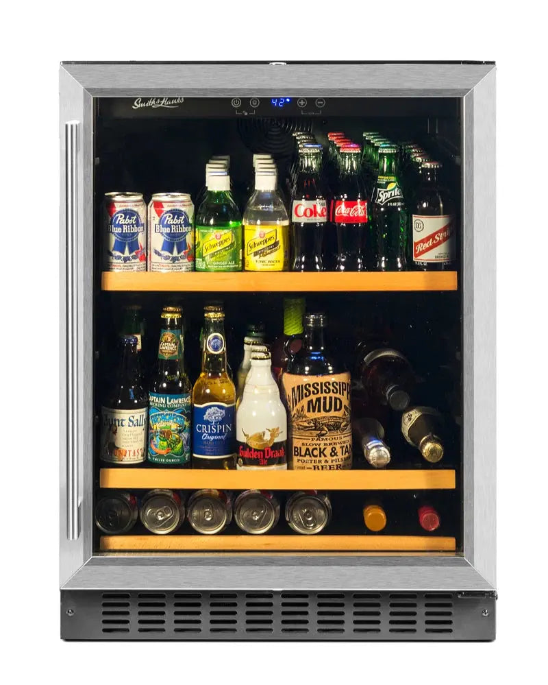 178 Can (12 Oz) 24" Convertible Beverage Refrigerator with Wine Storage | Fridge.com