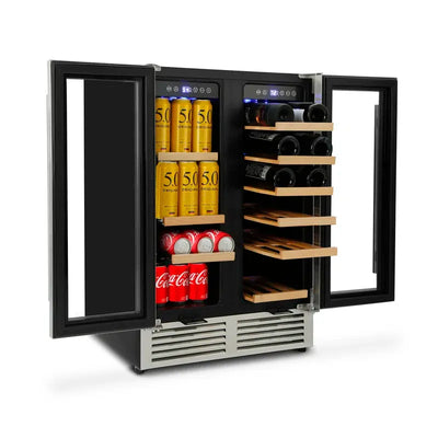 18 Bottle and 57 Can Dual Zone Freestanding Wine & Beverage Refrigerator | Fridge.com