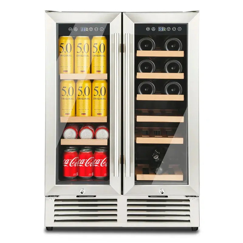 18 Bottle and 57 Can Dual Zone Freestanding Wine & Beverage Refrigerator | Fridge.com