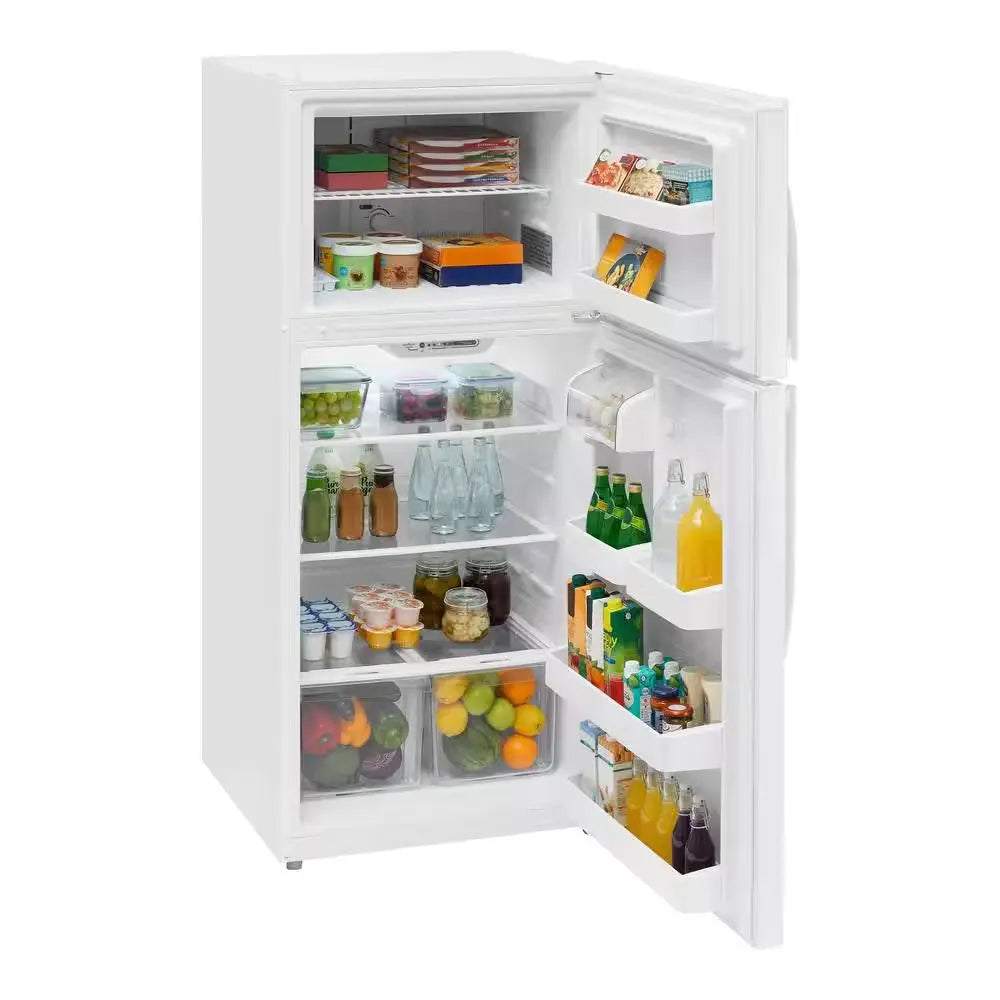 18 Cu. Ft. Top Freezer Refrigerator DOE in White | Fridge.com