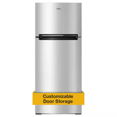 18 Cu. Ft. Top Freezer Refrigerator in Stainless Steel | Fridge.com