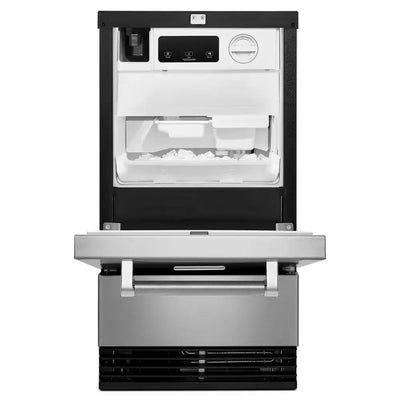 18 In. 35 Lb. Built-In Ice Maker in Printshield Stainless Steel | Fridge.com