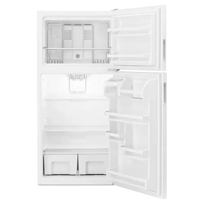 18.2 Cu. Ft. Top Freezer Refrigerator in White | Fridge.com