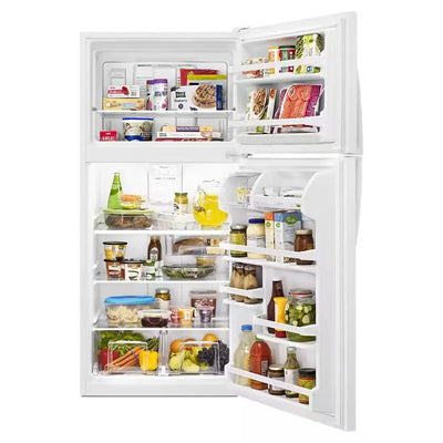 18.2 Cu. Ft. Top Freezer Refrigerator in White | Fridge.com