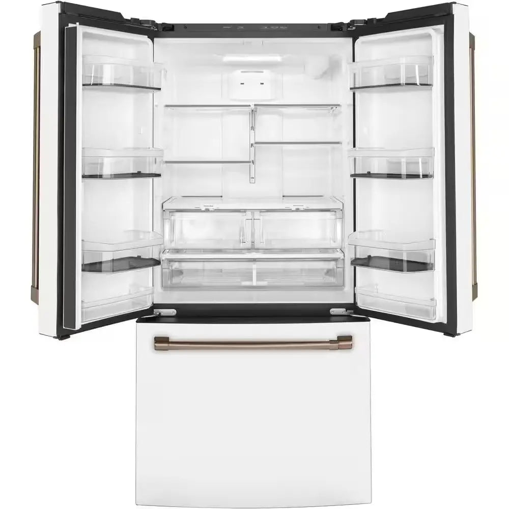 18.6 Cu. Ft. French Door Refrigerator in Matte White, Fingerprint Resistant, Counter Depth and ENERGY STAR | Fridge.com