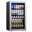 18.8 In. Single Zone 142-Can Beverage Cooler Freestanding Refrigerator Frost Free Tempered Glass Door in Stainless Steel | Fridge.com