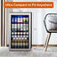 18.8 In. Single Zone 142-Can Beverage Cooler Freestanding Refrigerator Frost Free Tempered Glass Door in Stainless Steel | Fridge.com