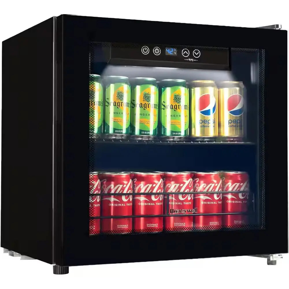 18.9 In. 48-Bottles Wine and Beverage 48-Can Beverage Cooler Fridge in Stainless Steel with Digital Thermostat | Fridge.com