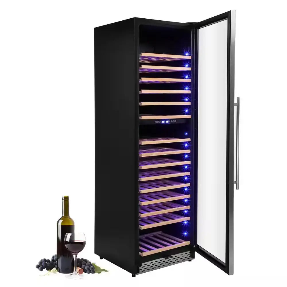 189-Bottle Wine Cooler Refrigerator, Dual Zone Wine Fridge with Glass Door | Fridge.com