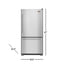 19 Cu. Ft. Bottom Freezer Refrigerator in Fingerprint Resistant Stainless Steel | Fridge.com