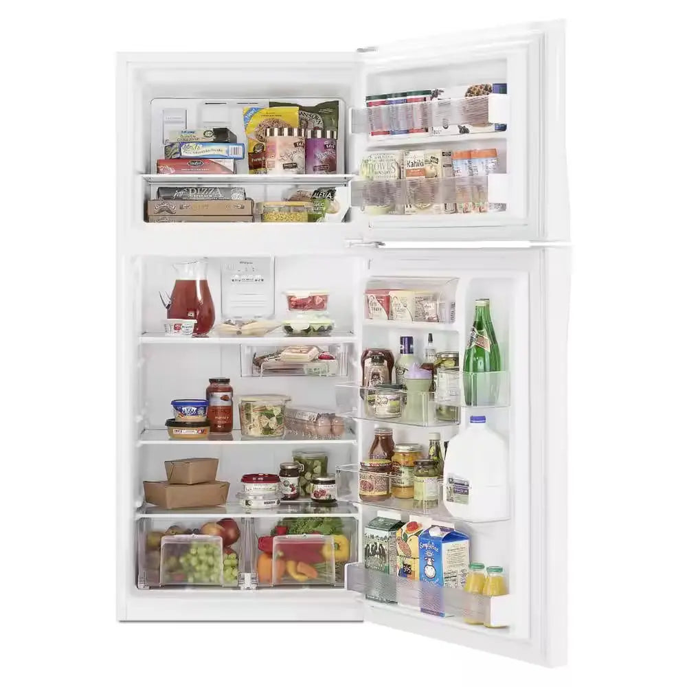 19.2 Cu. Ft. Top Freezer Refrigerator in White | Fridge.com