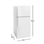 19.2 Cu. Ft. Top Freezer Refrigerator in White | Fridge.com